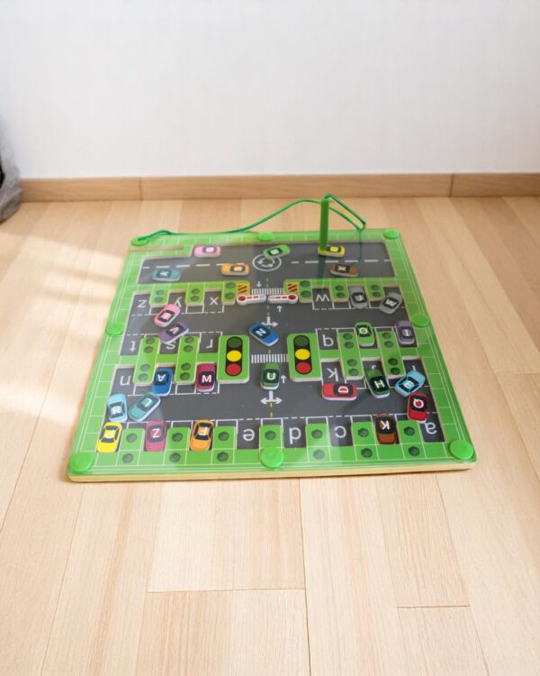 Magnetic Car Parking Puzzle