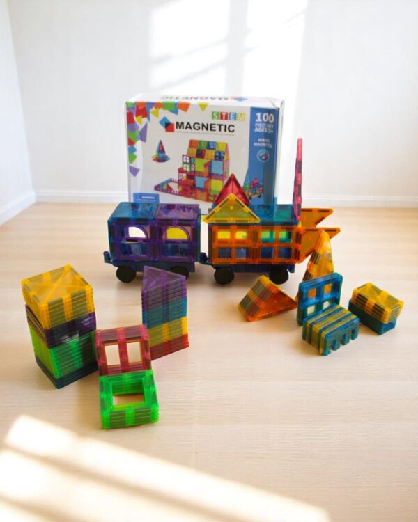 Magnetic Tiles (100 Pc Set) - Image 2