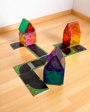 Magnetic Tiles Road Toppers (56 Pc Set)