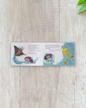 Razia learns to swim